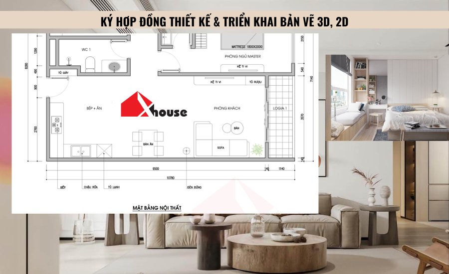 Ký hợp đồng thiết kế & triển khai bản vẽ 3D, 2D