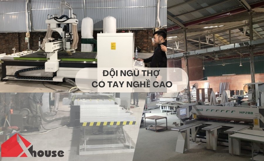 Đội ngũ thợ có tay nghề cao